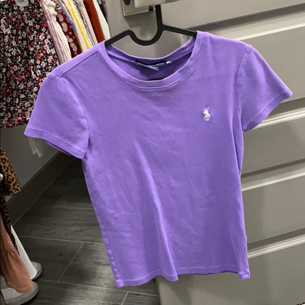 purple ralph lauren top